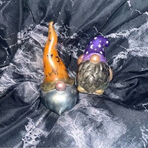 Set of 2 Decorative Halloween resin Gnomes